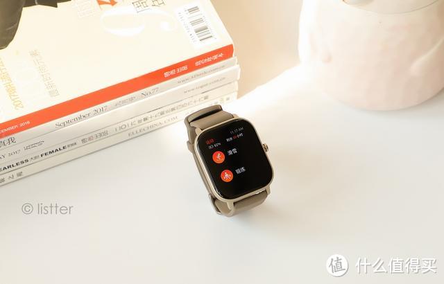 华米Amazfit GTS手表钛金属版图赏，两周续航优雅奢华