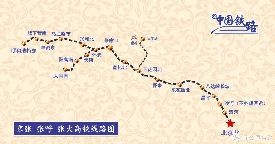 京新铁路全程线路图图片