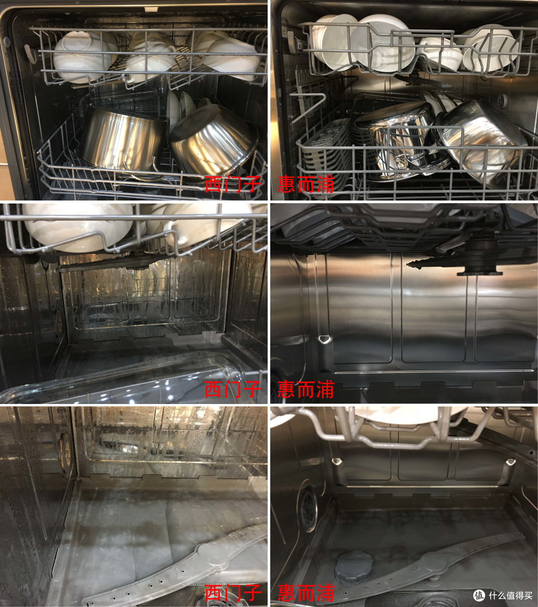 洗碗机余温烘干和热风烘干效果差异有多大?西门子和惠而浦洗碗机的对比测评告诉你