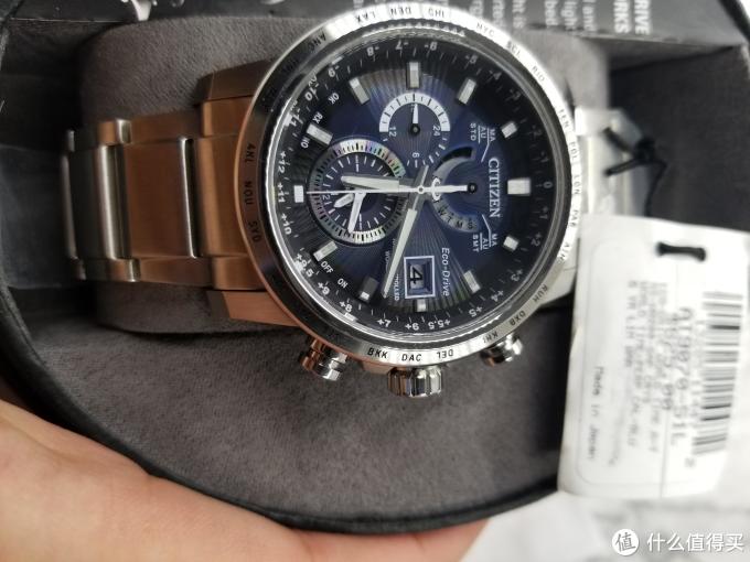 西铁城at9010-52e光动能电波男表晒单