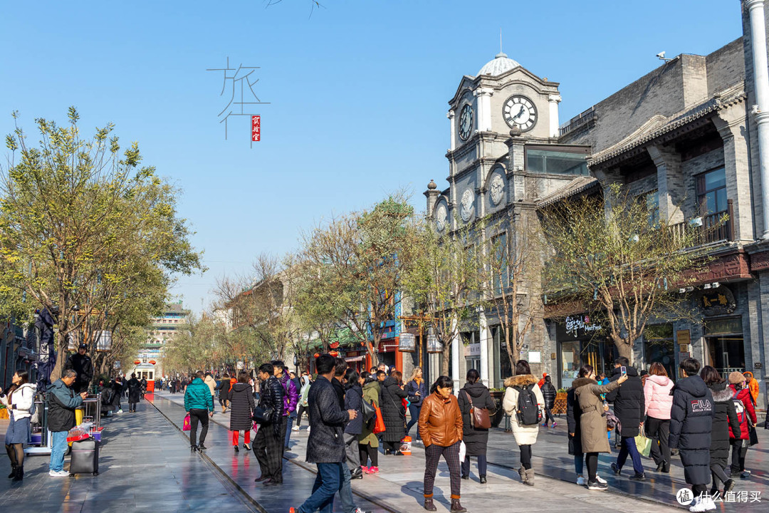 前门大街北段人流大了很多