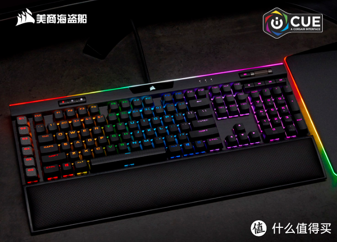 皮革掌托、1亿次寿命、PBT注塑键帽：美商海盗船 K95 RGB PLATINUM XT 机械键盘上架开售