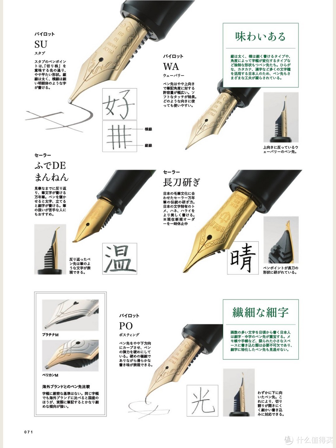 日本万年笔的骄傲——钢笔笔尖的极致特点