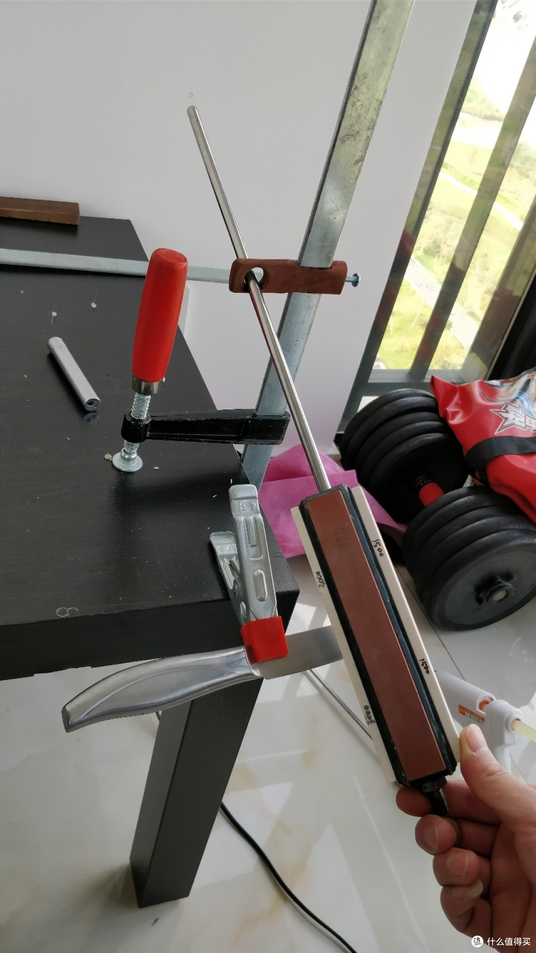 diy一个简易定角磨刀器