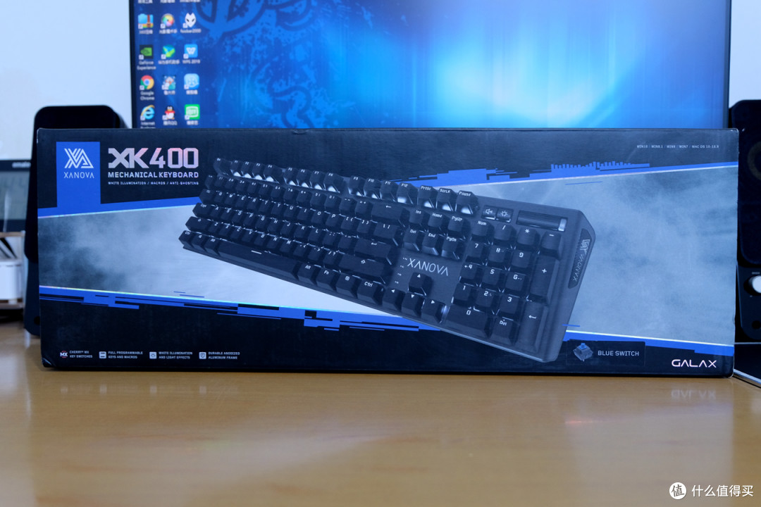 XANOVA星极 星脉XK400 MX青轴 机械键盘