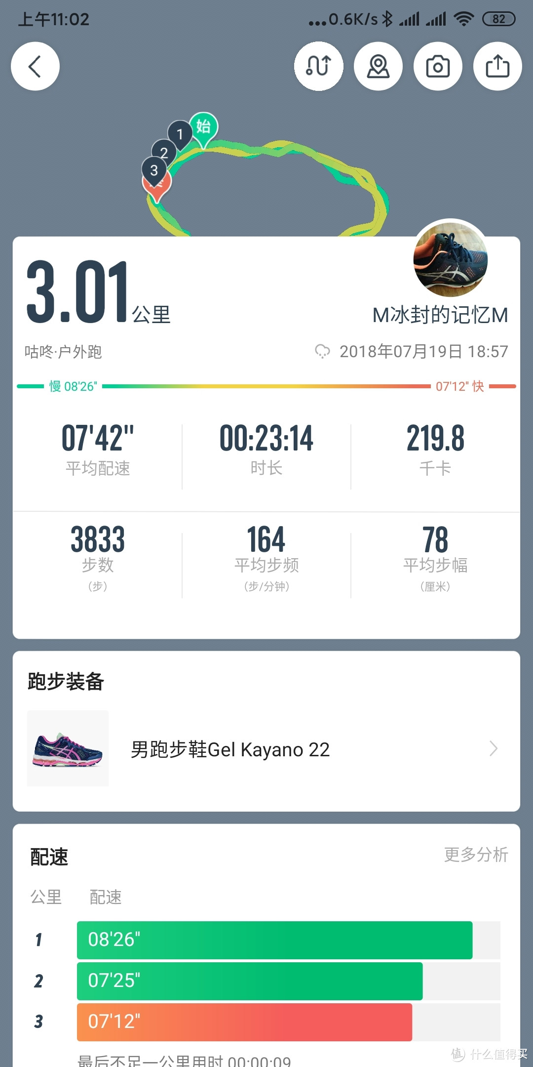 跑鞋评测篇一:亚瑟士kayano22