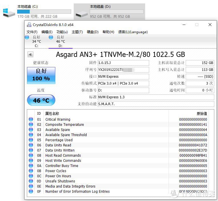 鸟枪换炮上1T——阿斯加特AN3+ 1TB SSD