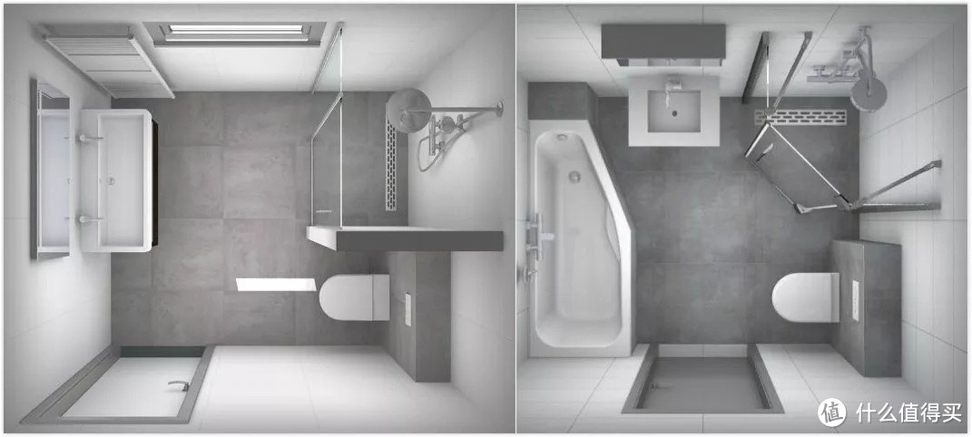 小户型卫生间要变大，这2点要注意，塞下浴缸不是问题！
