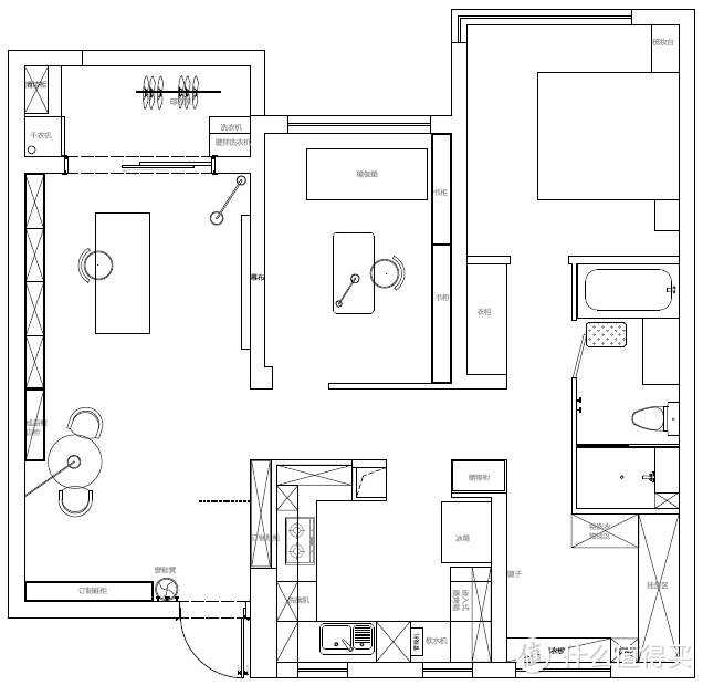 装家案例：一人独居的全功能房 兼具颜值