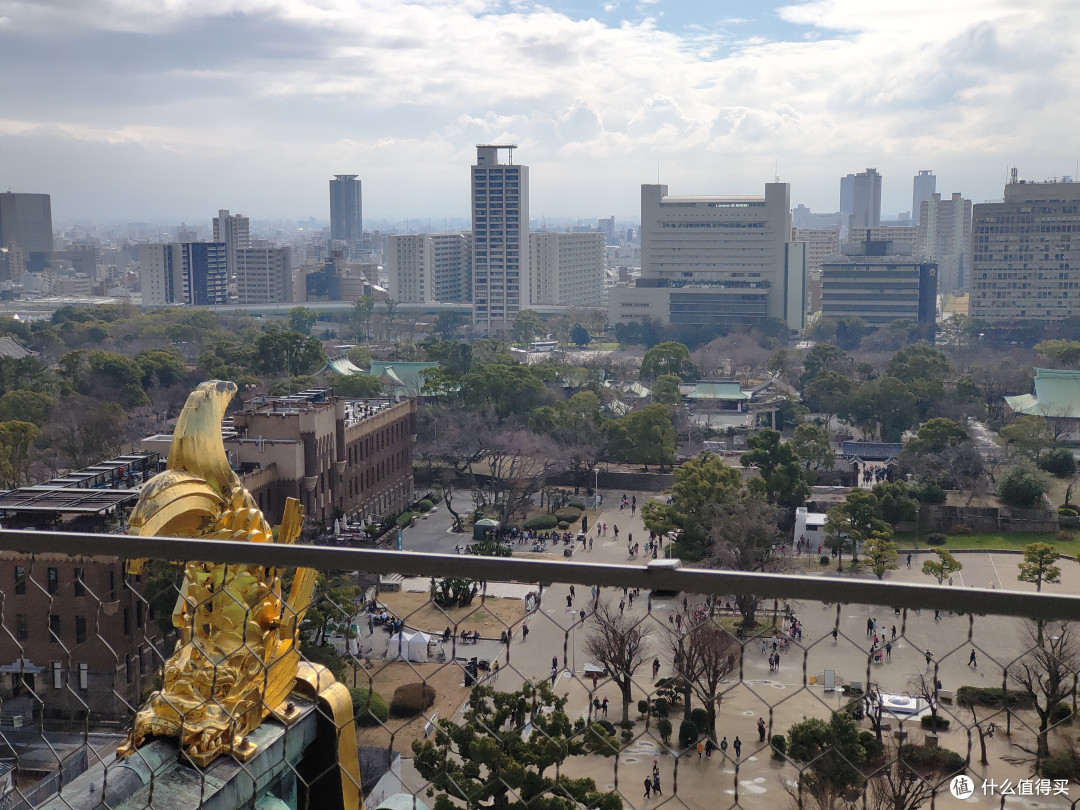从天守阁俯瞰大阪
