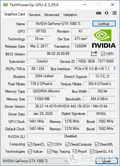 都怪这张1080Ti，阻止我换20系显卡、七彩虹GTX 1080Ti Vulcan AD显卡评测