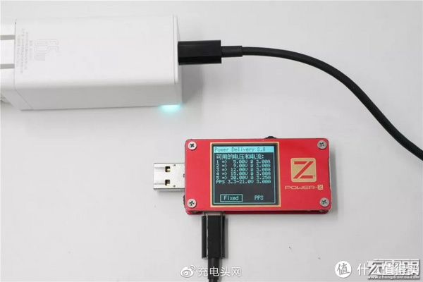 对USB-C1接口进行PDO报文读取，共有5V/3A、9V/3A、12V/3A、15V/3A、20V/3.25A 五个固定输出档位，以及3.3V-21V/3A一个PPS输出档位。