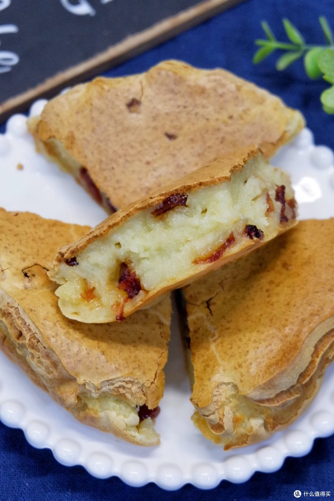 无需揉面~酥掉渣！2步搞定～蔓越莓烤年糕