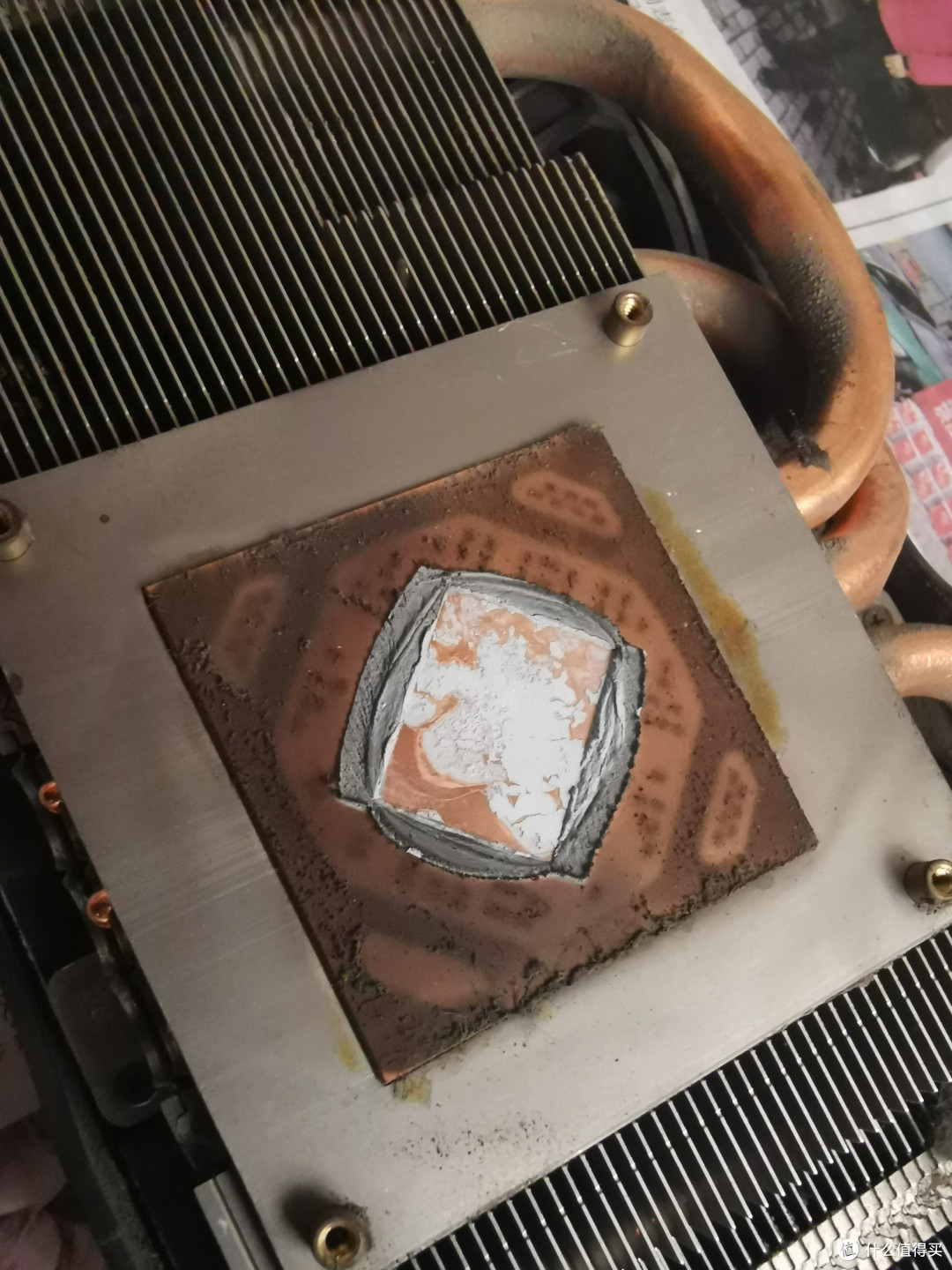 硅脂已经龟裂,直接手扣