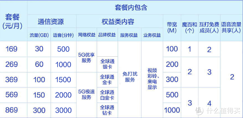 5G智享套餐（家庭版）