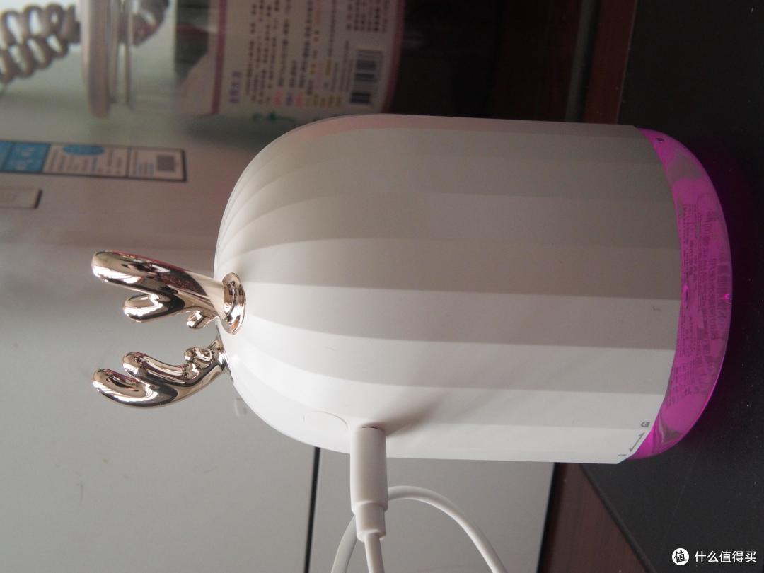 轻盈鹿角幻彩烟:麋鹿加湿器