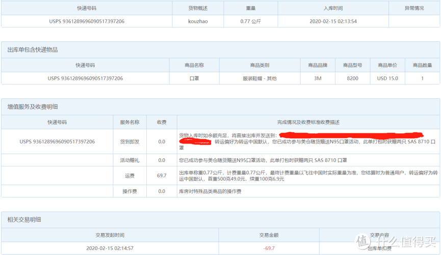 救命级3M N95口罩海淘到手第一晒！！（转运中国彩蛋：出库即送2枚N95！！）