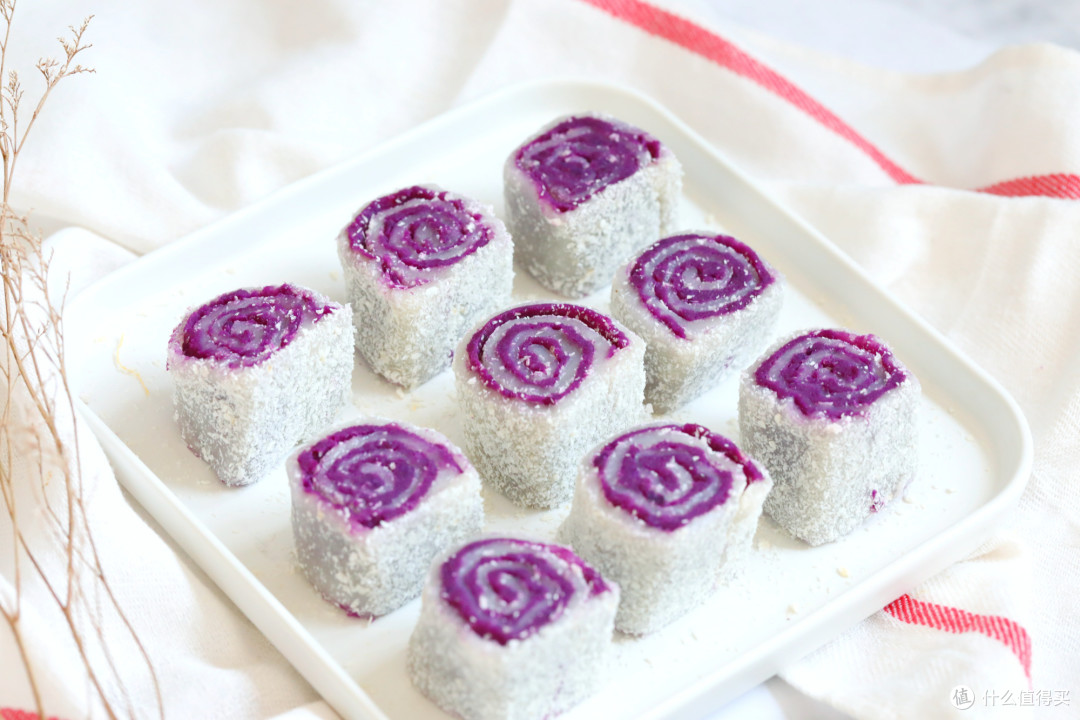 紫薯糯米卷的做法 | 紫薯糯米卷怎么做好吃_什么值得买
