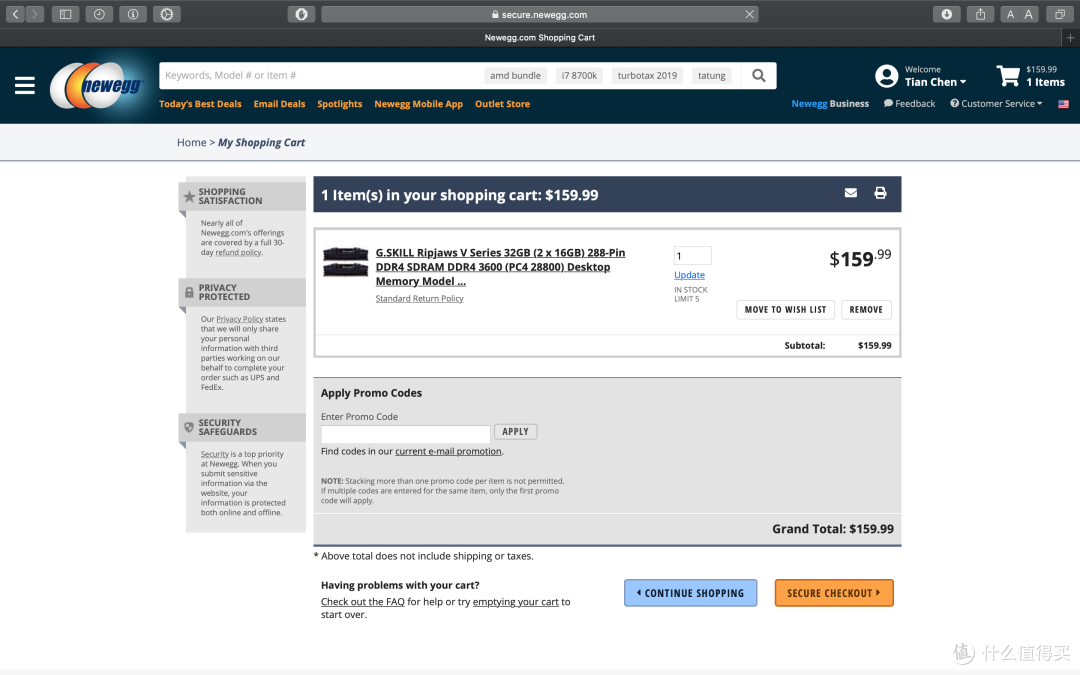 NEWEGG 新蛋 芝奇内存海淘记录