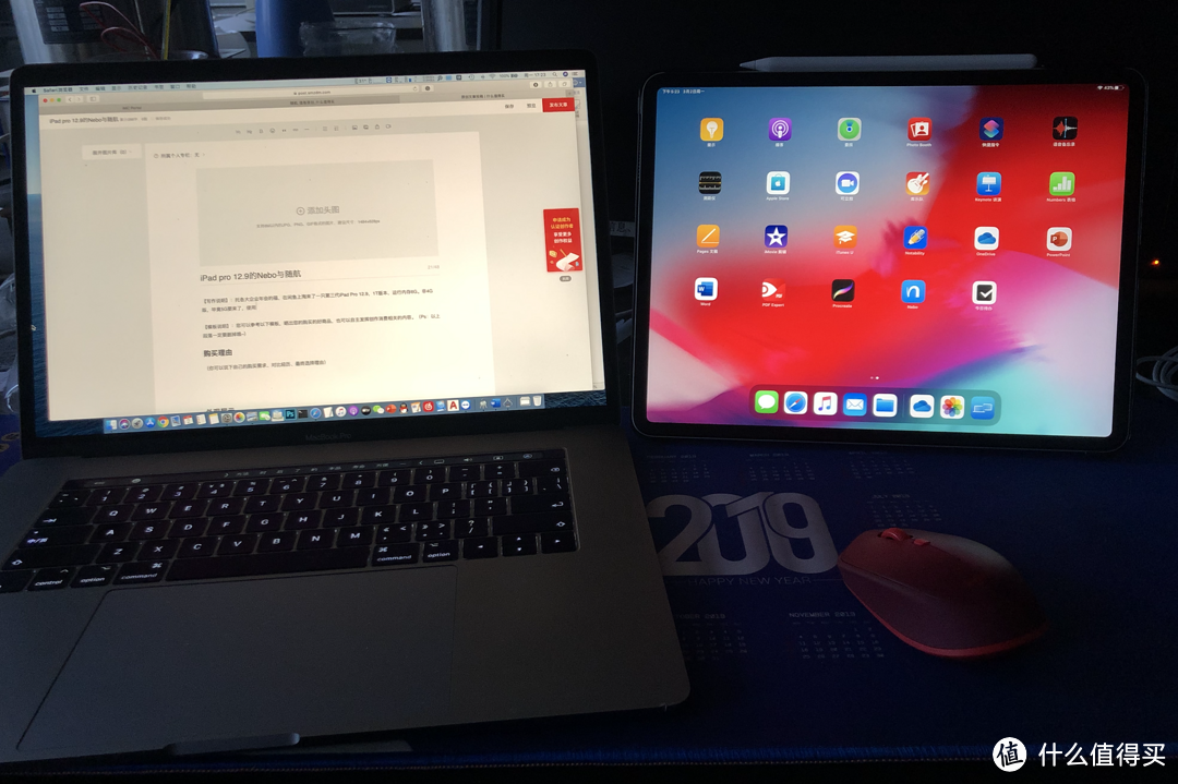 iPad 12.9与Macbook Pro15随航