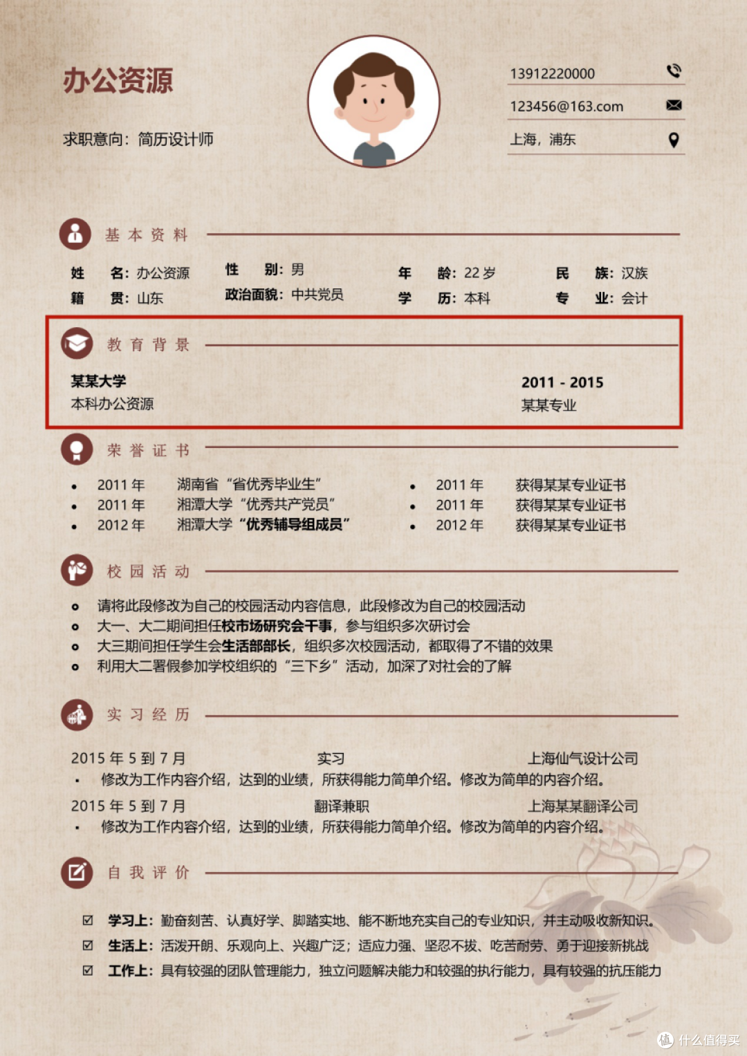 简历制作常见误区别再犯 Hr见到直接扔桶里 还好我有私藏多年的简历制作技巧 一分钟学会 含福利 办公软件 什么值得买