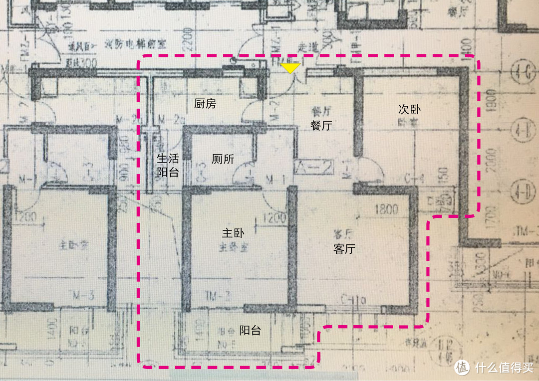 户型平面（深色墙体均为承重墙）