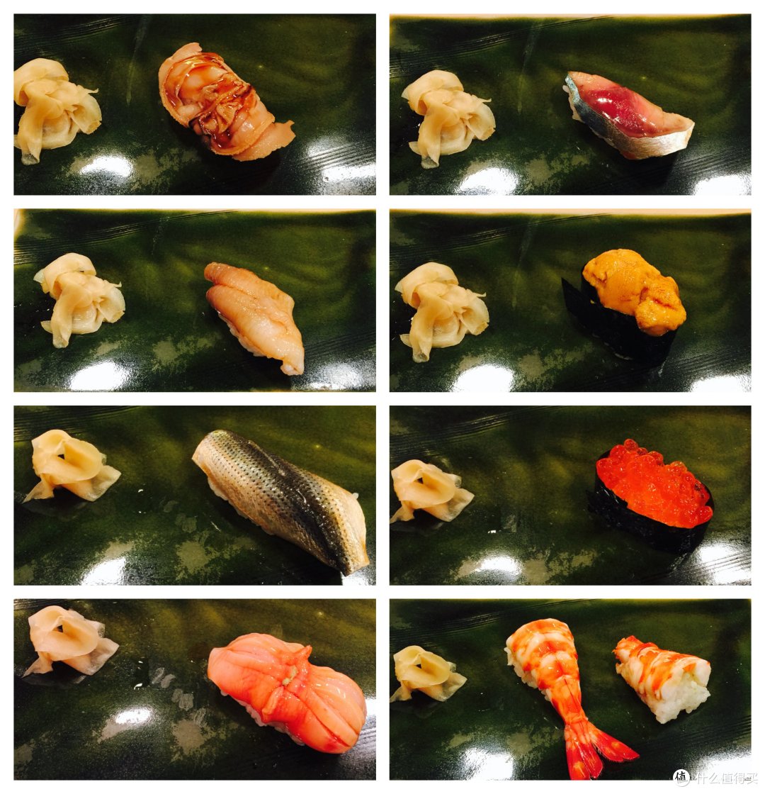 当晚的寿司套餐节选，总共应该有14贯，吃完非常饱腹…