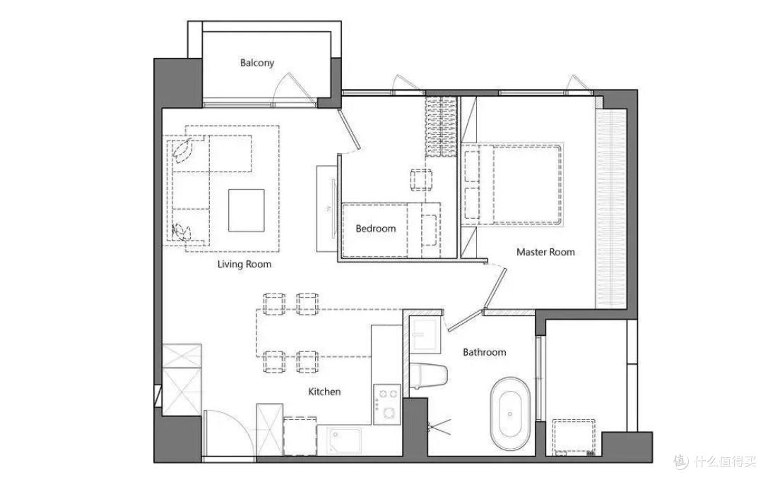 平米小户型 水泥裸墙质感之家 装修主材 什么值得买