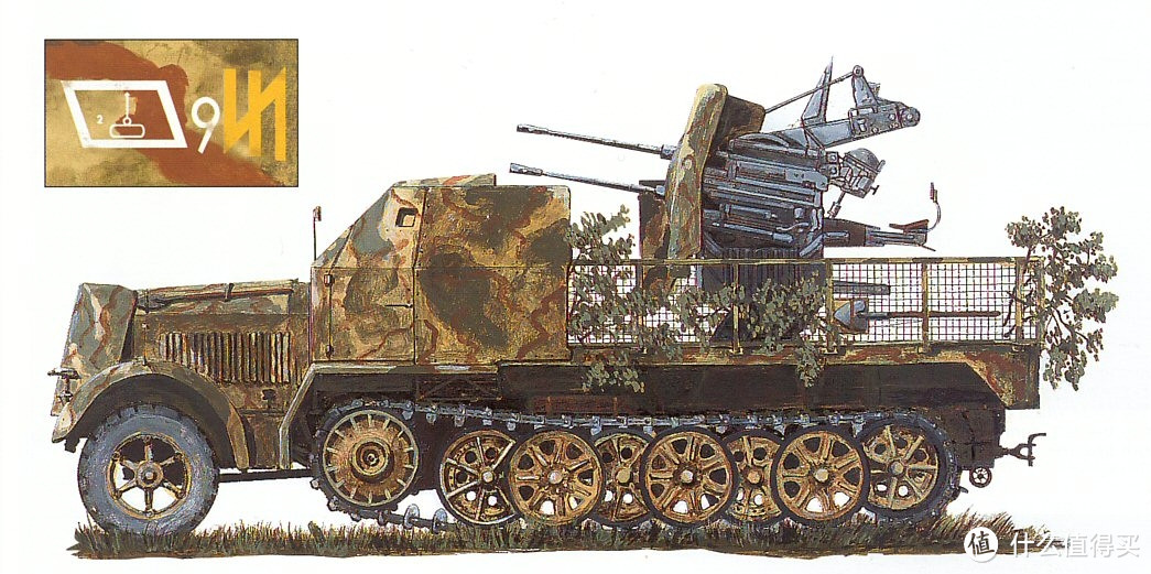 诺曼底地区2SS“帝国”师装备的Sd.kfz. 7/1装甲增强型