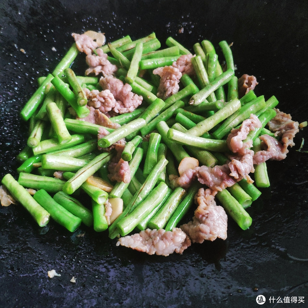 农家豆角炒肉片——家常菜