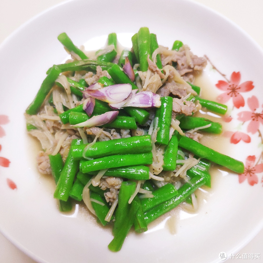 农家豆角炒肉片——家常菜