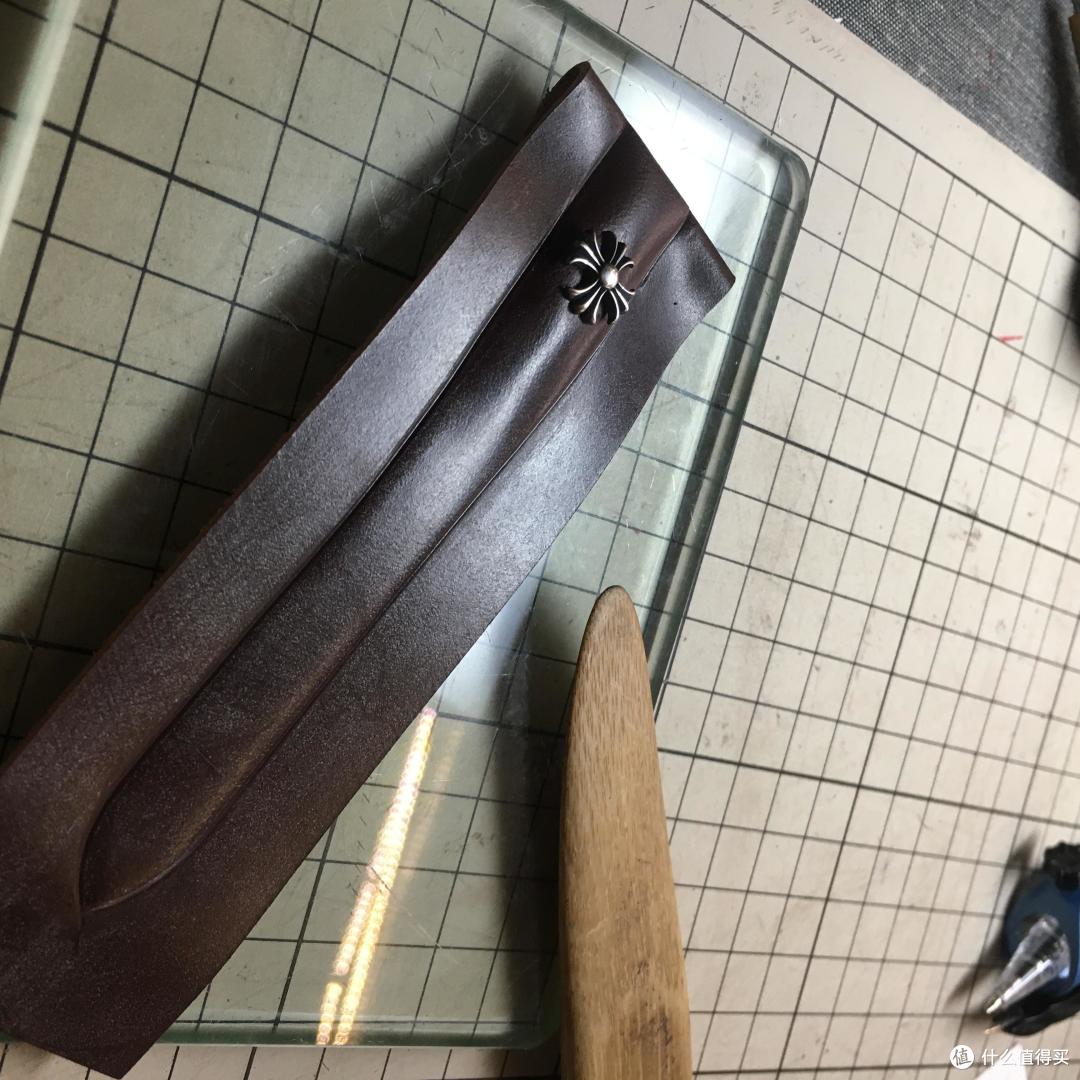 《深棕色|骑士风格表带制作》
