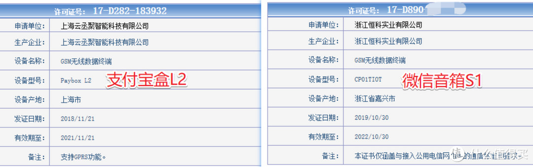 「张大妈首晒」微信收款音箱S1 VS 支付宝盒L2