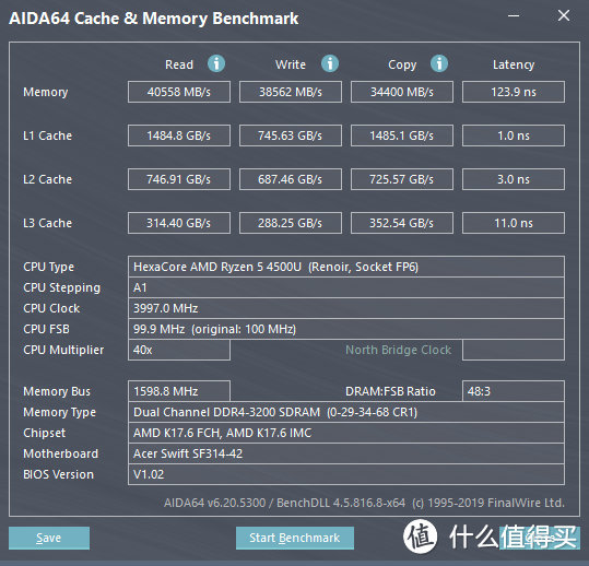 首发AMD锐龙5 4500U 宏碁传奇轻薄本评测