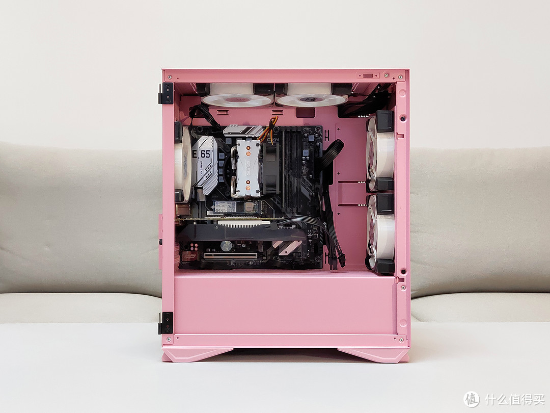 听说今年流行“猛男色”：爱国者YOGO M2 猫爪粉 机箱 粉色系主机 上机