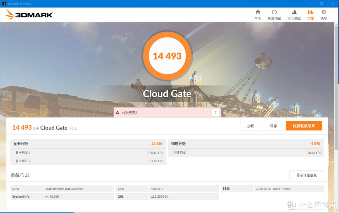 3DMark Cloud Gate成绩