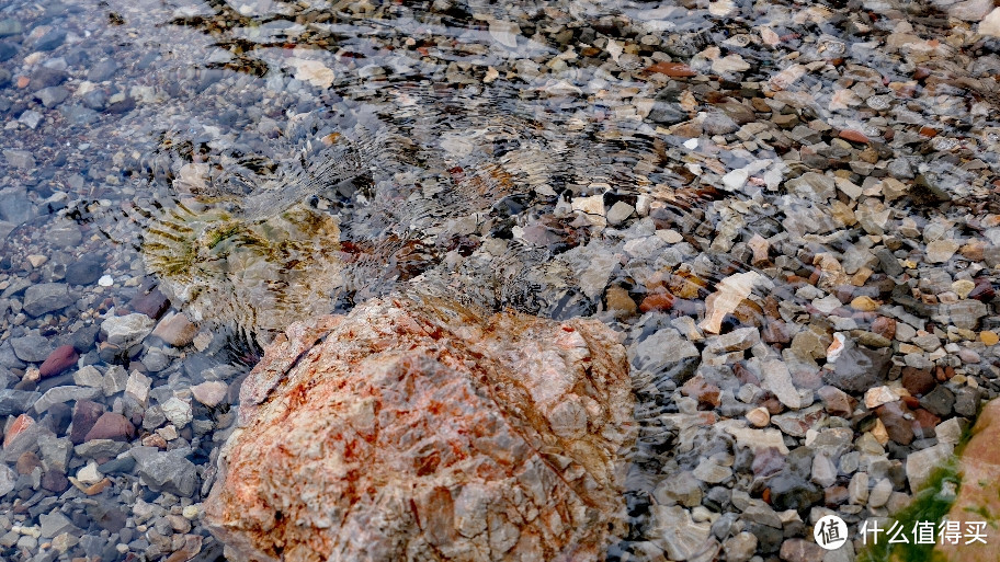 (清澈的湖水)