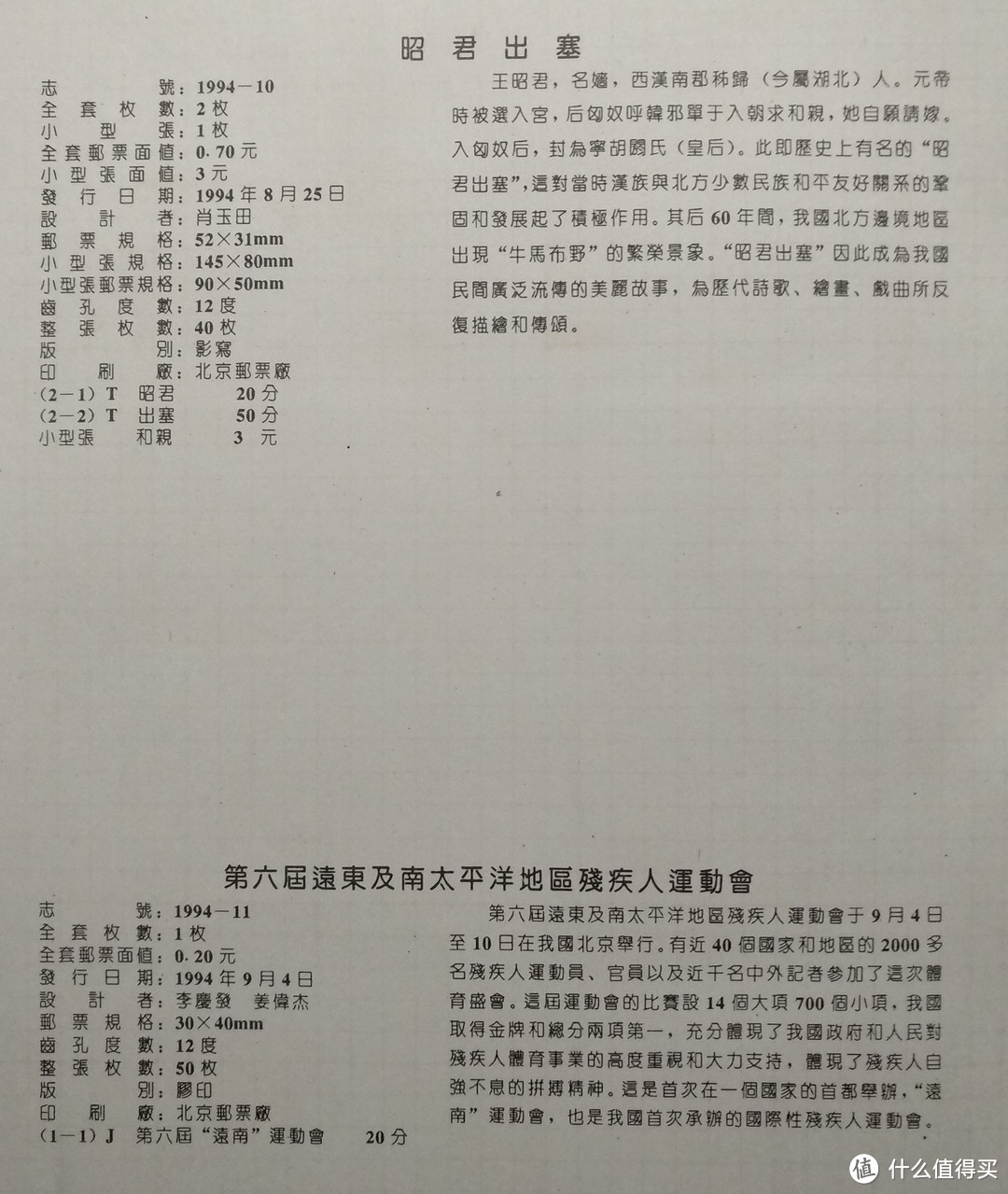 我的邮票收藏 篇四 1994年年册