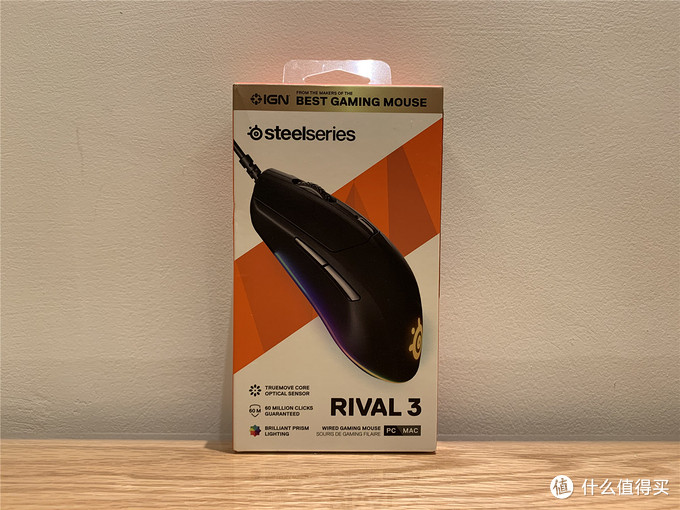 赛睿Rival 3鼠标外包装展示1