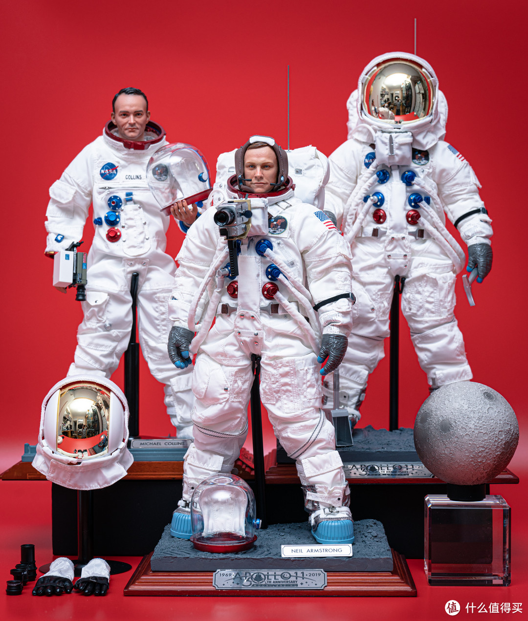 DID 1/6比例，阿波罗11号登月任务宇航成员组可动人偶