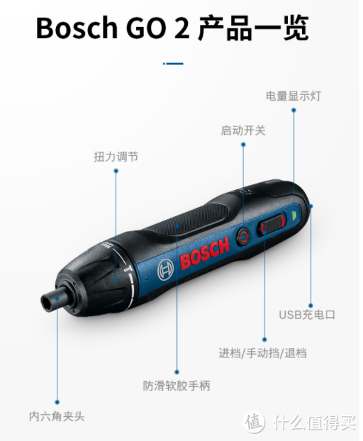 精巧灵动的值得买站内名物—BOSCH GO 2代电动螺丝刀铝合金尊享版，事半功倍的生活利器