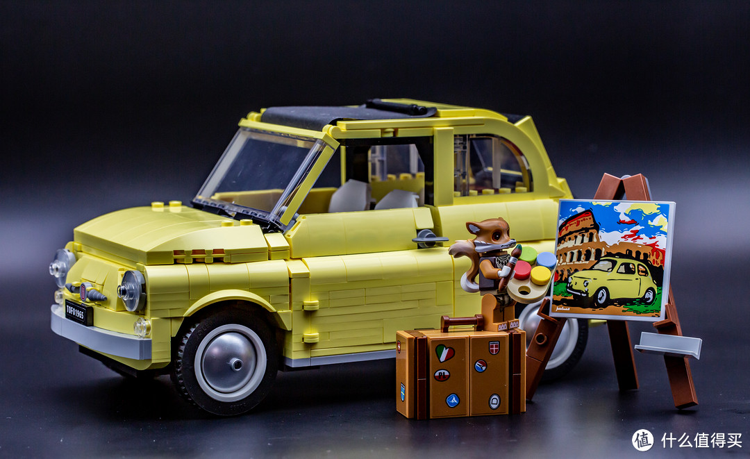 用一套LEGO为“大小”孩子们讲一台车