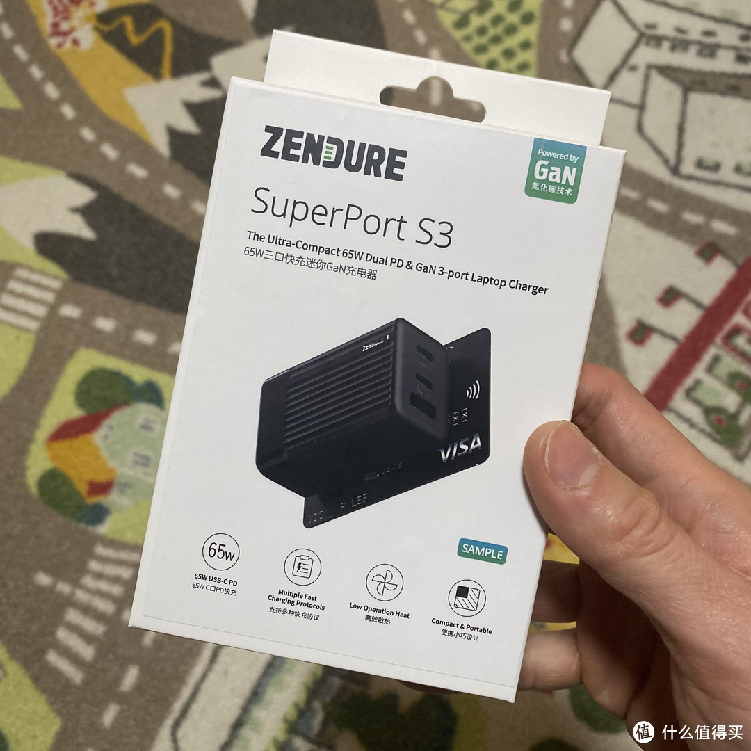 小巧便携&快速好用！Zendure征拓SuperPort S3氮化镓65W三口迷你快充头