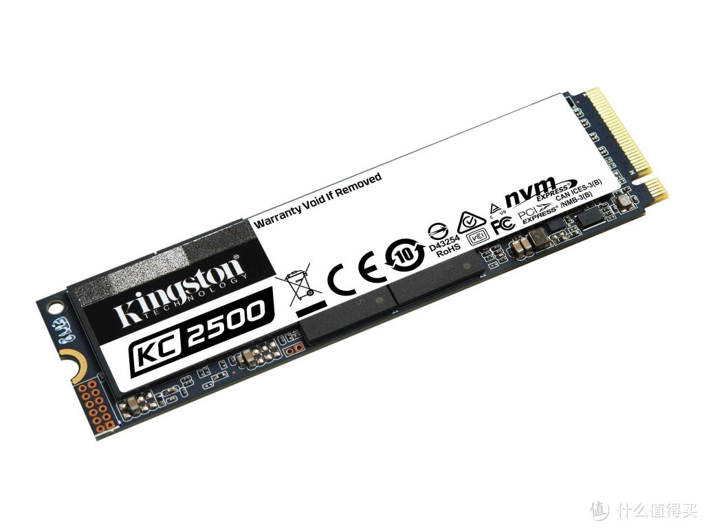 96层TLC颗粒、五年质保：金士顿 发布 KC2500 NVMe SSD固态硬盘