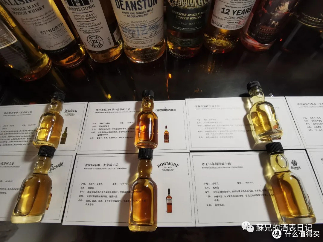 每款测试瓶对应一张酒厂明信片，景色背后是该酒款的官方风格描述