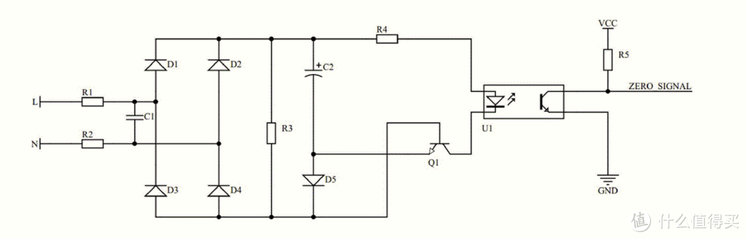 过零检测电路大概是这样的一种耦合电路