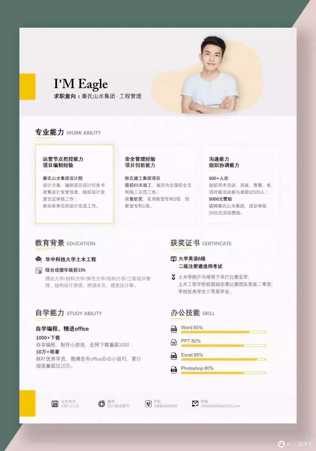 ▲ 网页风个人简历