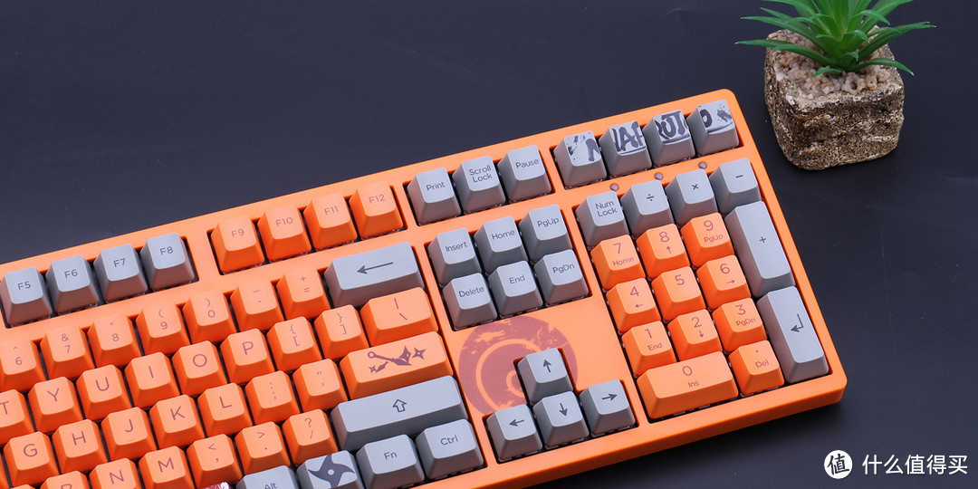 akko记忆中的鸣人火影忍者疾风传主题机械键盘108键漩涡鸣人橙轴