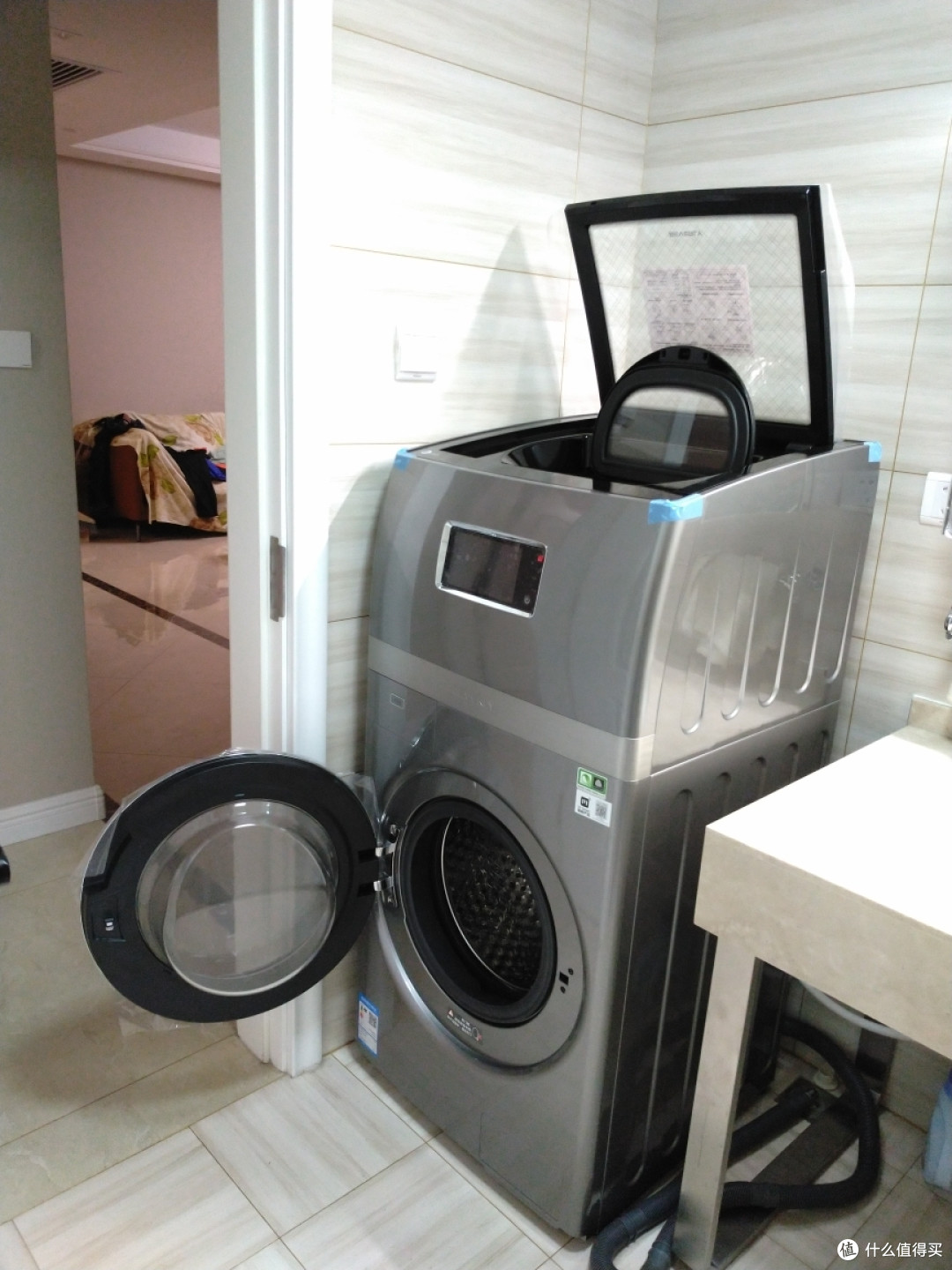 比佛利复式洗衣机灰色"小天鹅"的选购心路