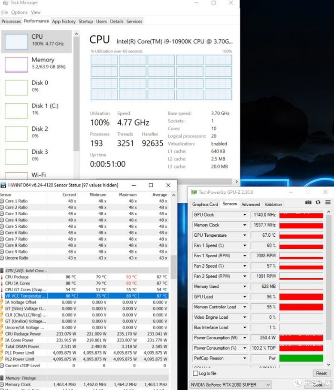 英特尔酷睿i910900k检测功耗可达235w已达到rtx2080水平